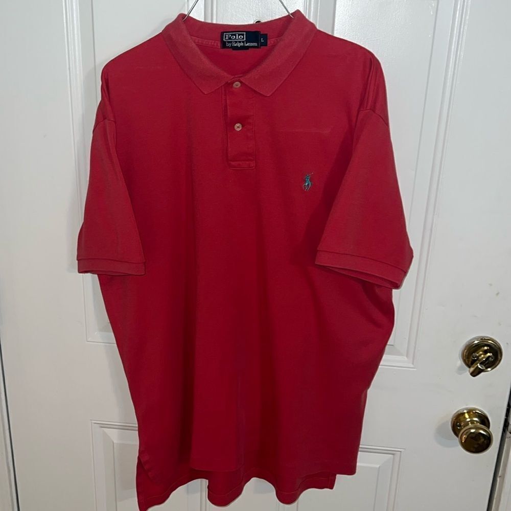 Polo Ralph Lauren shirt pink with green polo horse